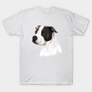 Pitbull Mix Drawing T-Shirt